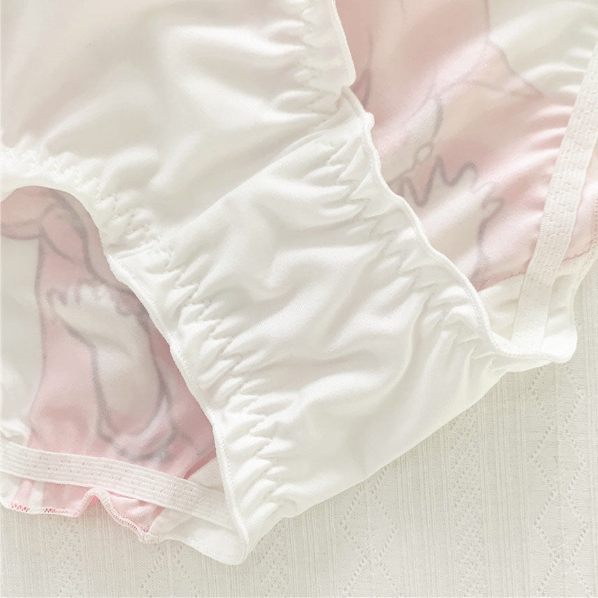 Anime White Ruffle Panties for Trans Women detail image 8