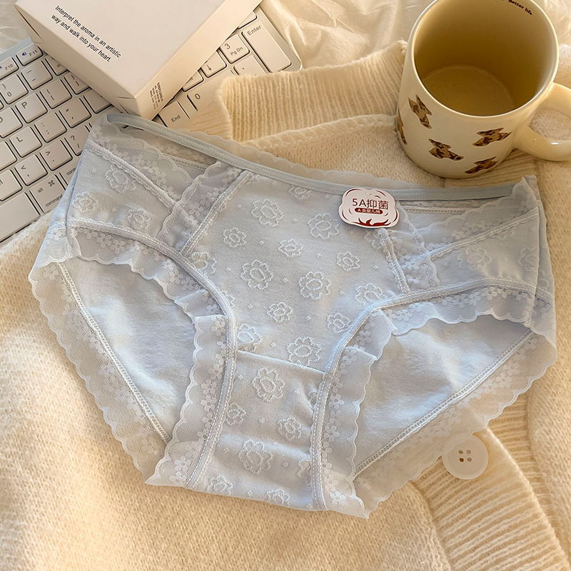 Cotton Flower Print Panties for Trans Women detail image 4