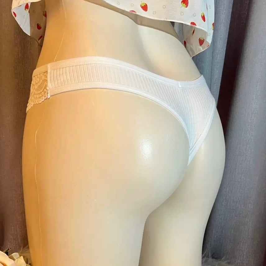 Cotton with Lace Cameltoe Panties for Trans Women detail image 7