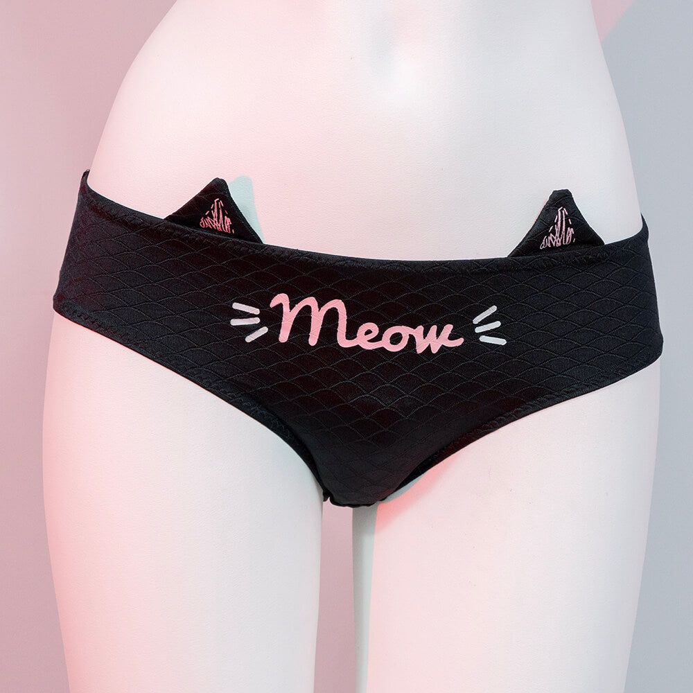 Cute Cat Ear Panties for Trans Women detail image 1