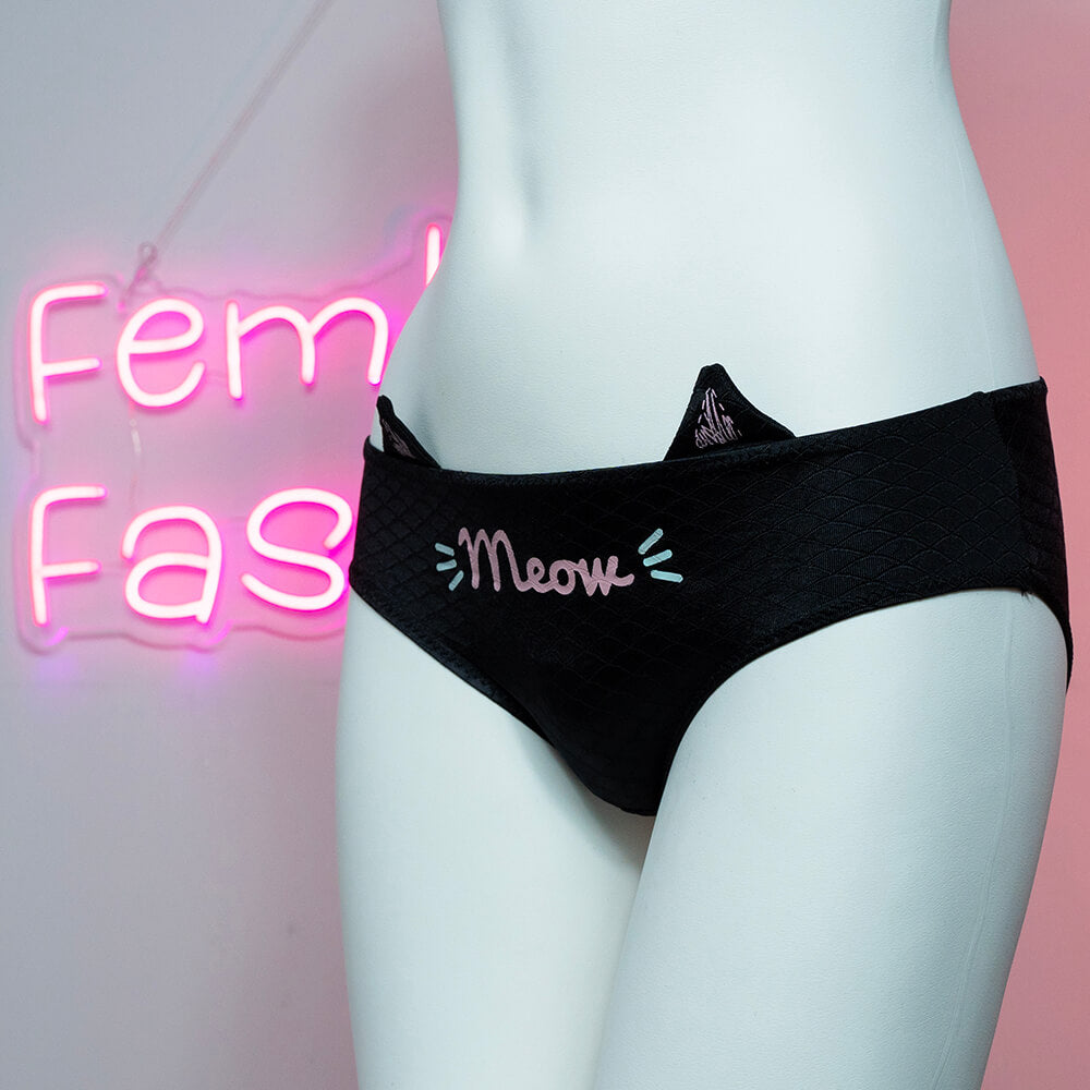 Cute Cat Ear Panties for Trans Women detail image 3