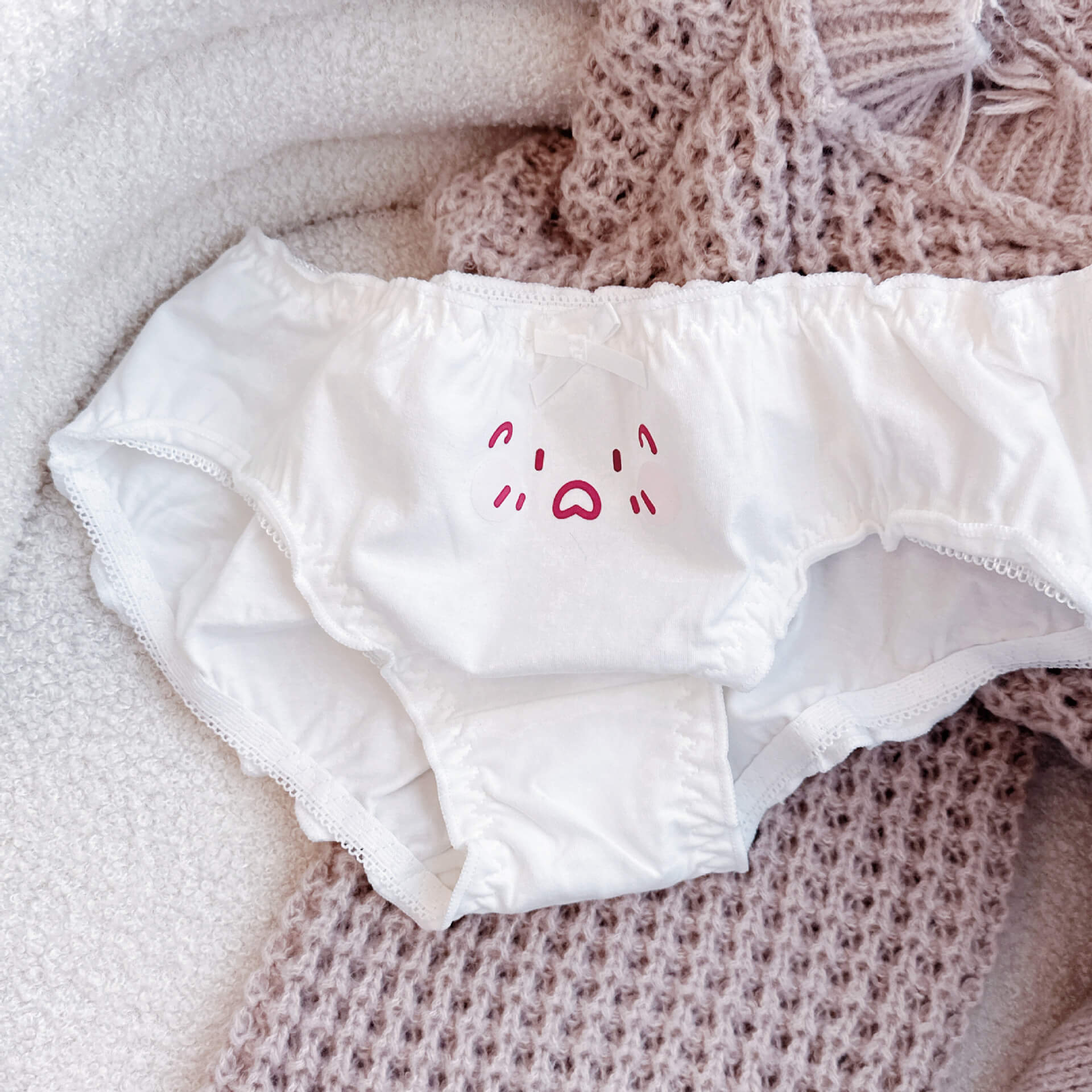 Cute Kaomoji Panties for Trans Women detail image 10