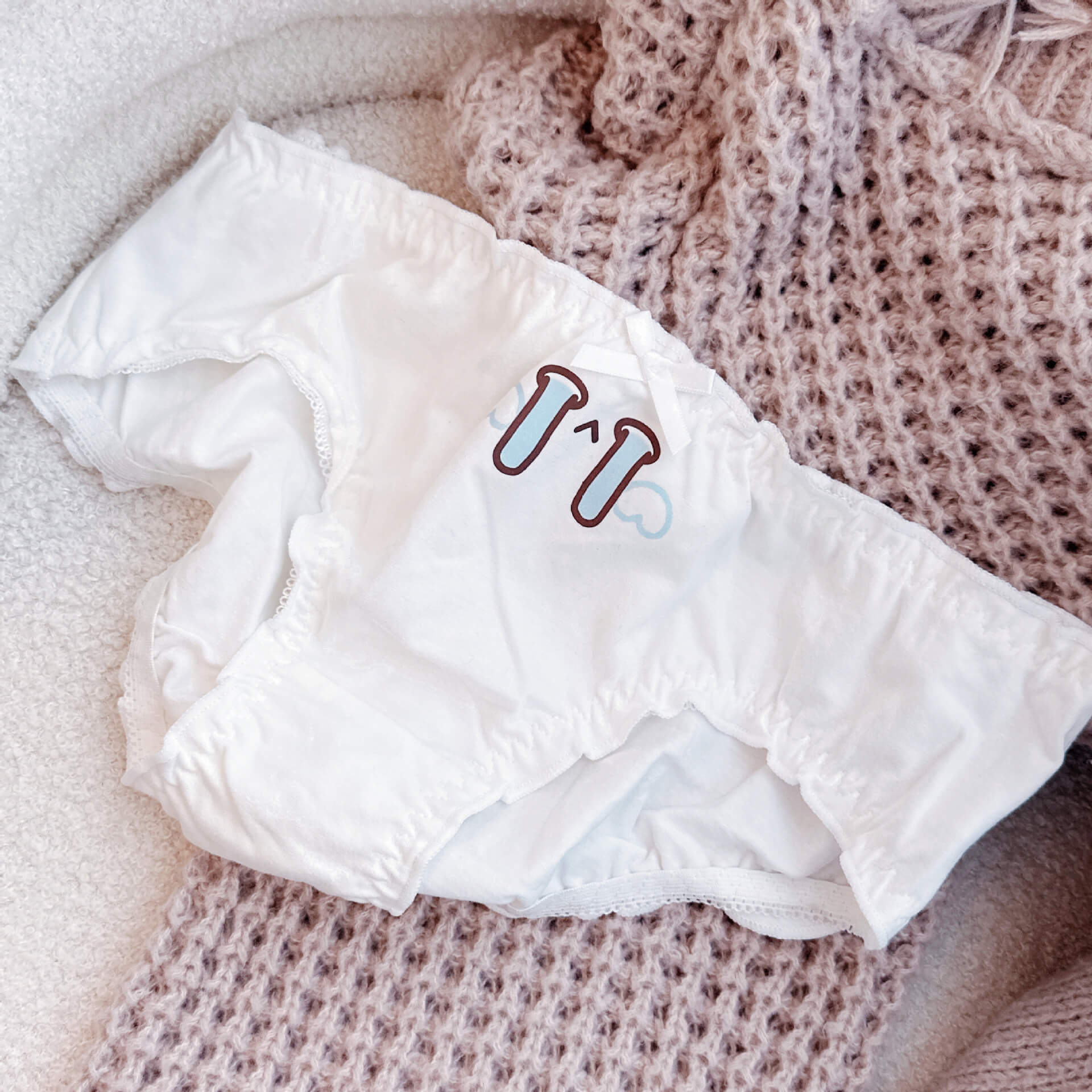 Cute Kaomoji Panties for Trans Women detail image 11