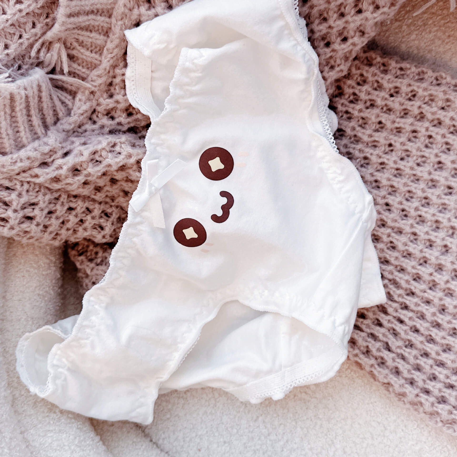 Cute Kaomoji Panties for Trans Women detail image 5