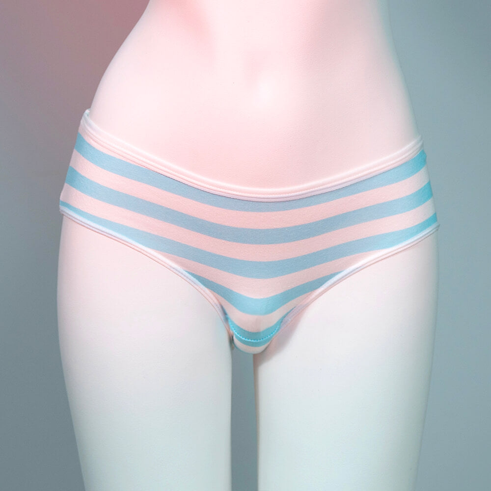 Cute Stripe Panties for Trans Women detail image 1