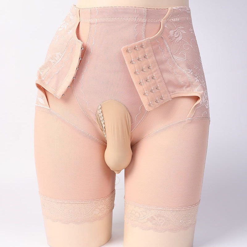 High Waist Corset Pouch Boyshort Panties for Trans Women detail image 5
