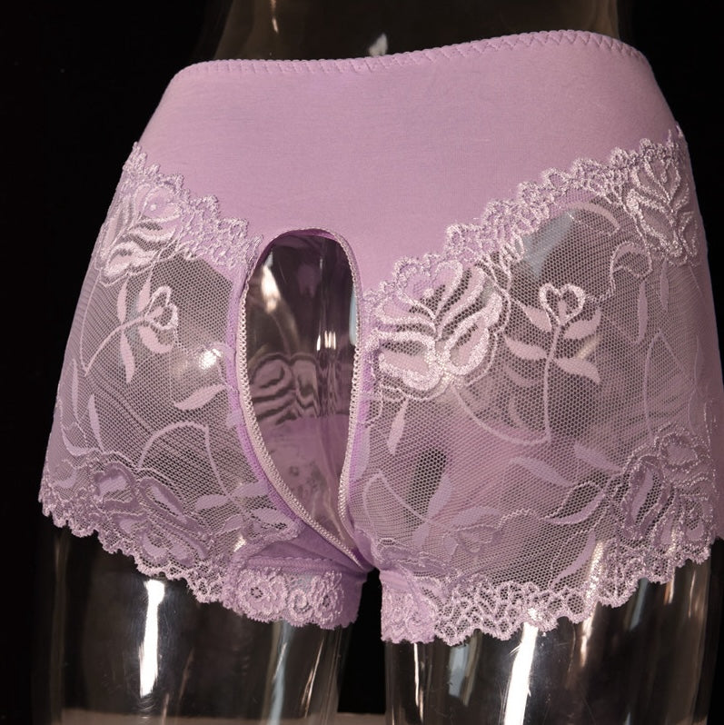 Lace Crotchless Panties for Trans Women product image 9