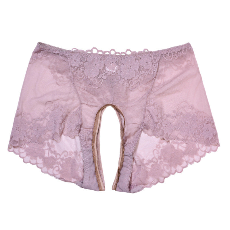 Lace Plus Size Crotchless Panties for Trans Women detail image 10