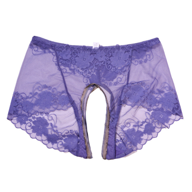 Lace Plus Size Crotchless Panties for Trans Women detail image 11