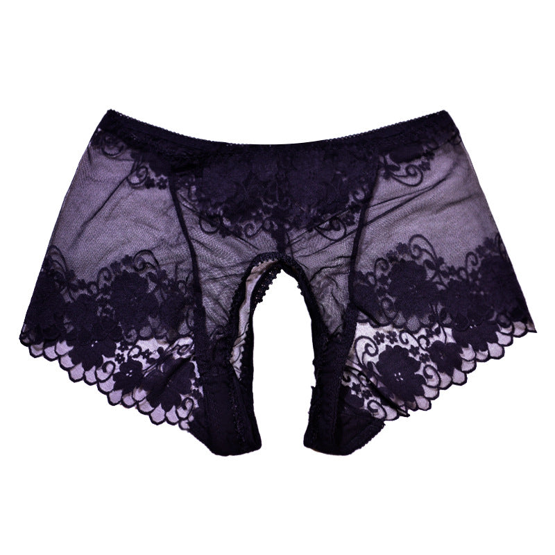 Lace Plus Size Crotchless Panties for Trans Women detail image 8