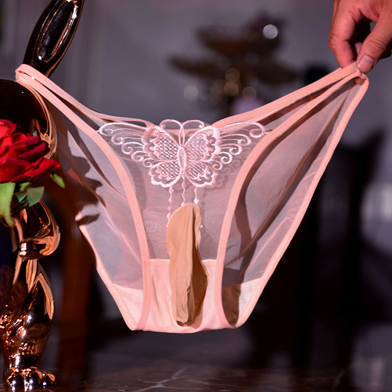 Low Rise Lace Butterfly Thong for Trans Women detail image 5