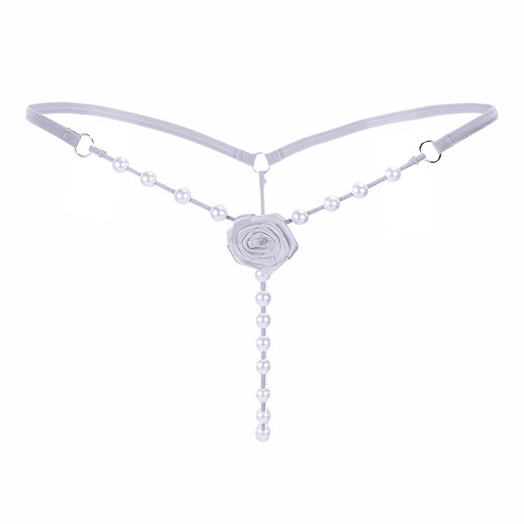 Pearl G-string Thong with Rose for Trans Women detail image 11