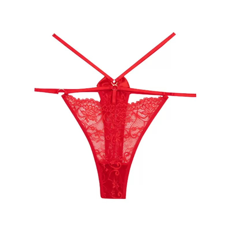 Plus Size Floral Lace Thong Panties for Trans Women detail image 8