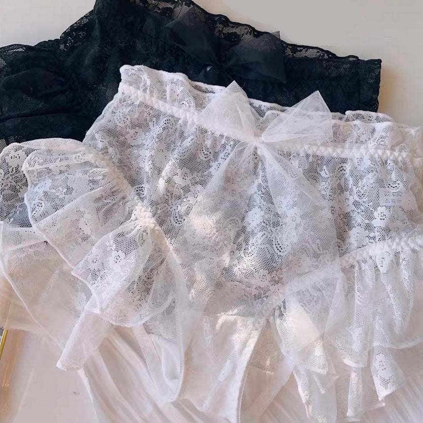 Plus Size Lolita Lace Panties for Trans Women detail image 1