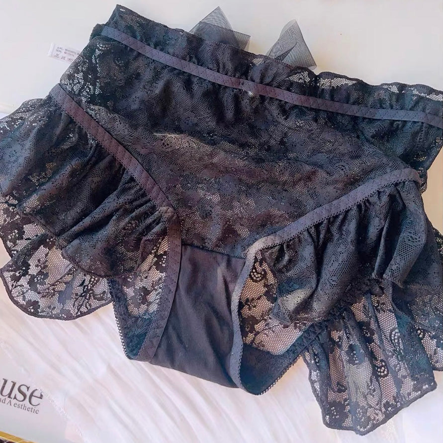 Plus Size Lolita Lace Panties for Trans Women detail image 5