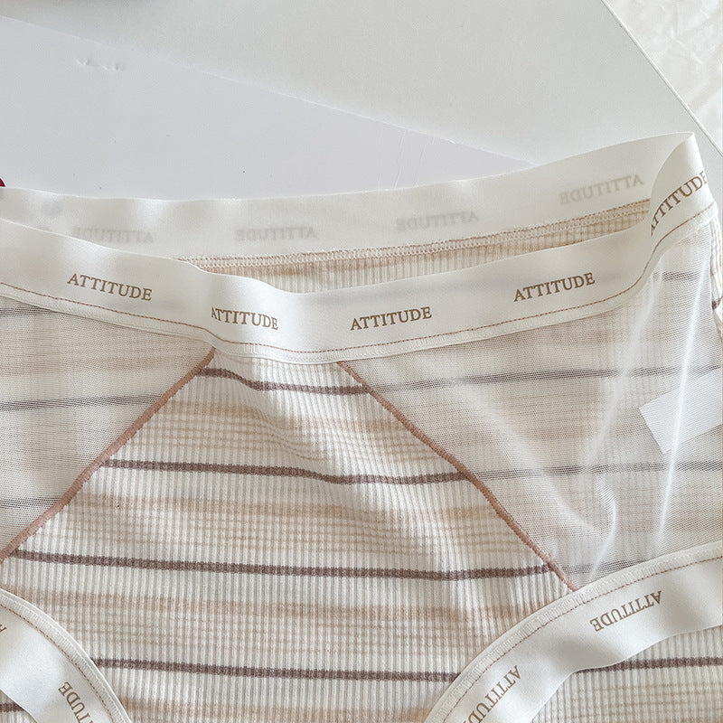 Plus Size Striped Mesh Panties for Trans Women detail image 4