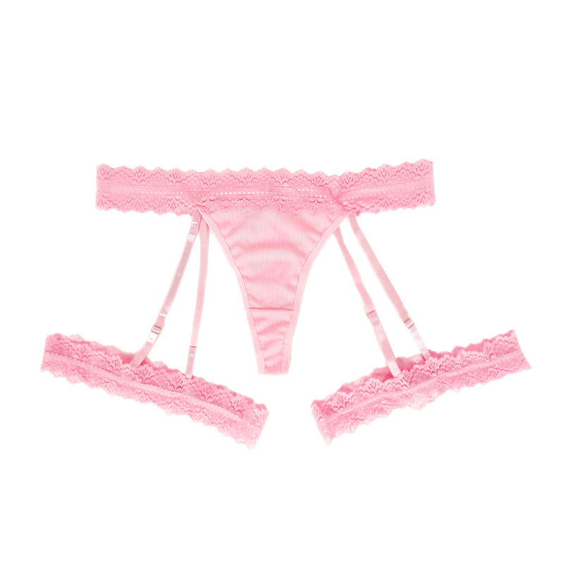 Plus Size Thong Panties with Garter for Trans Women detail image 8