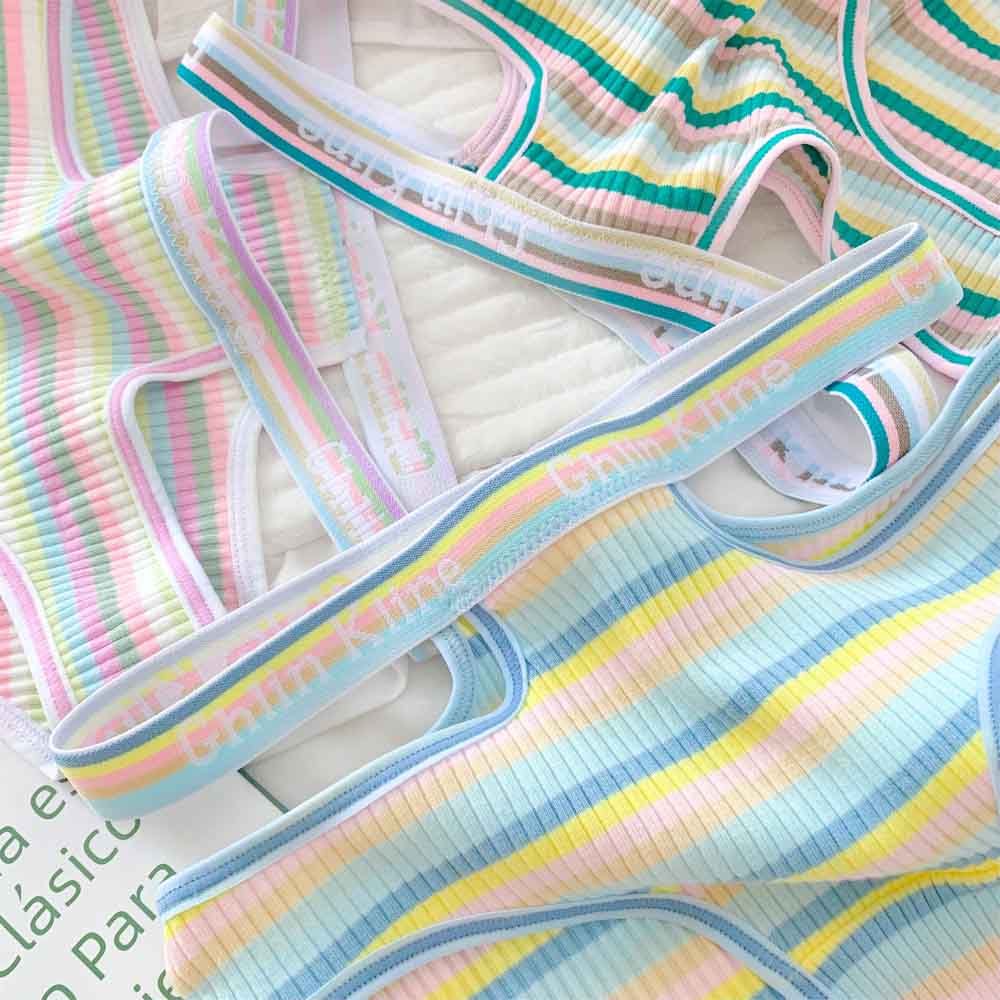 Rainbow Stripe Panties for Trans Women detail image 5