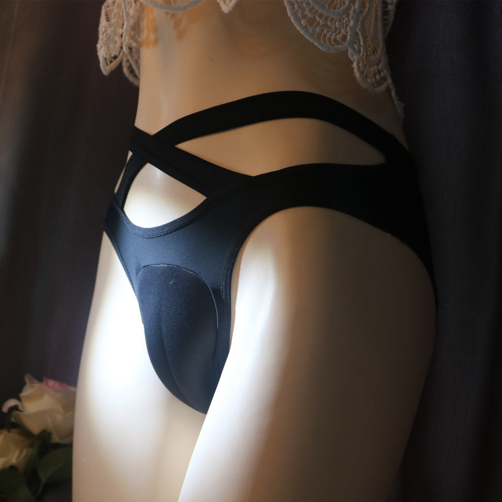 Sexy Criss Front Tucking Gaff Panties for Trans Women detail image 1