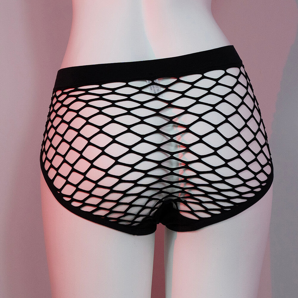 Sexy Hollow Out Fishnet Panties for Trans Women detail image 4