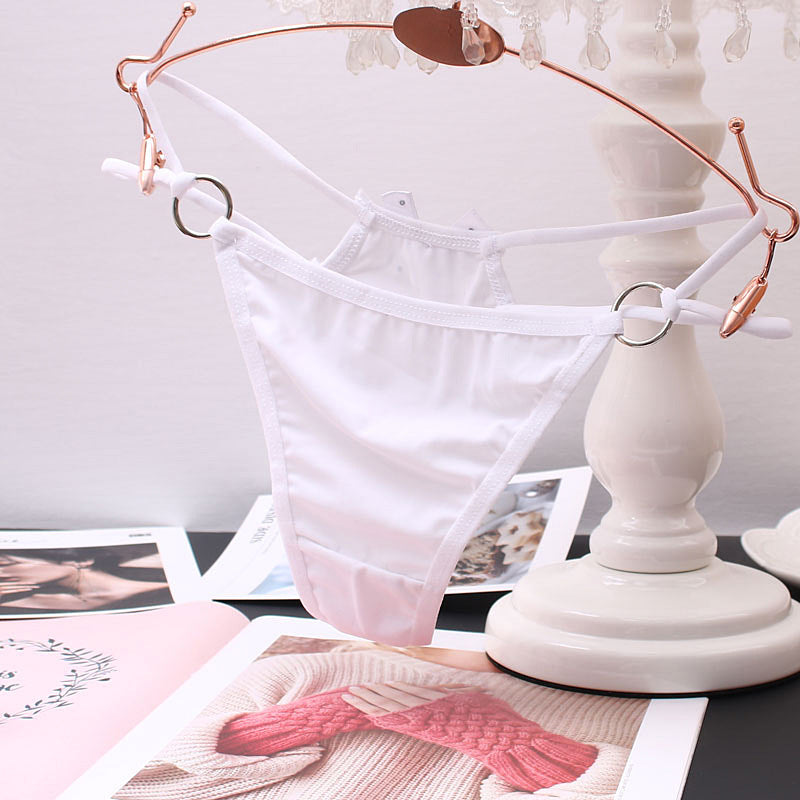 Sexy Hollow Thong Panties with Bow for Trans Women detail image 8