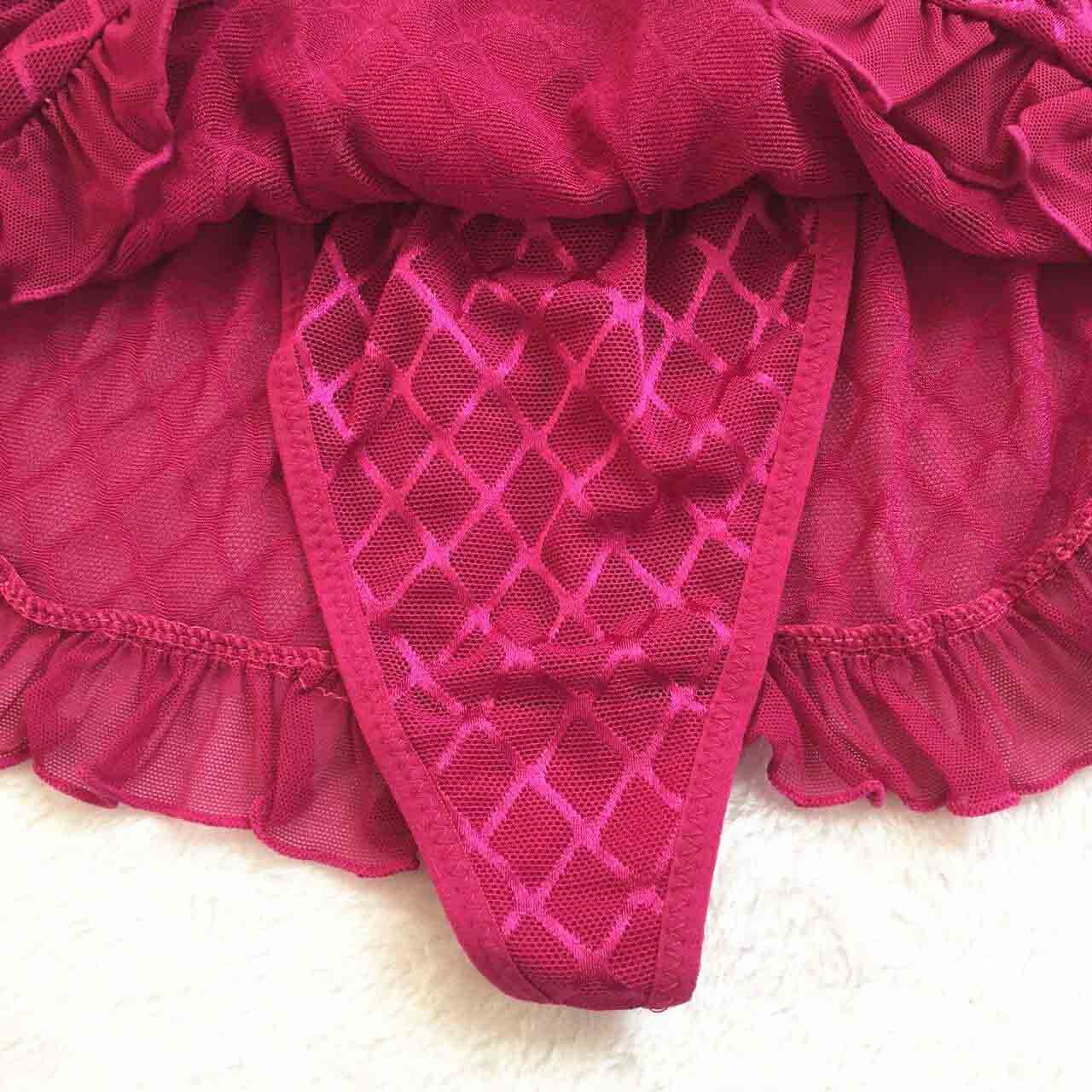 Sexy Lace Skirted Panties with Bowknot for Trans Women detail image 4