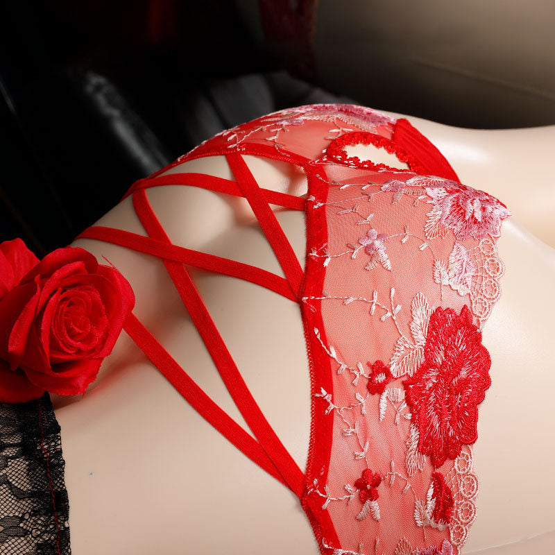 Sexy Sheer Hollow Out Crotchless Panties for Trans Women detail image 10