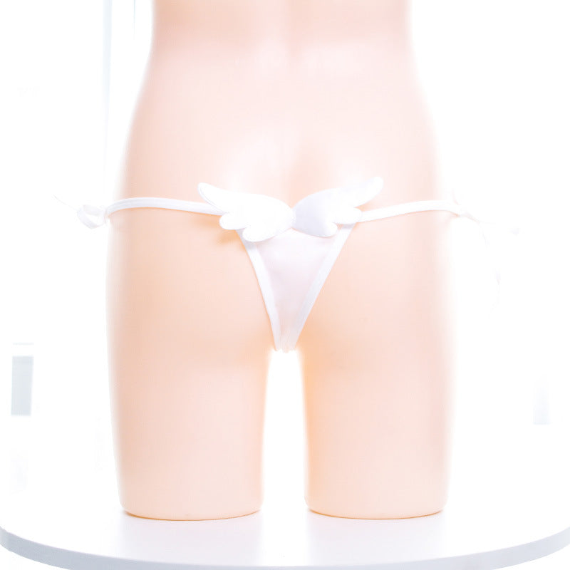 Side Tie Thong Panties with Wings for Trans Women detail image 3