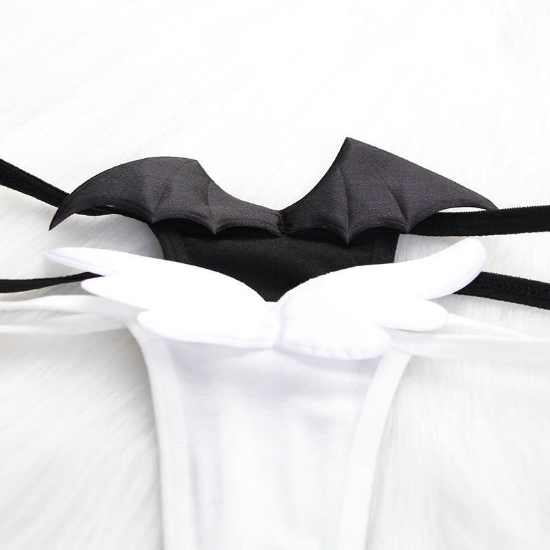 Side Tie Thong Panties with Wings for Trans Women detail image 5