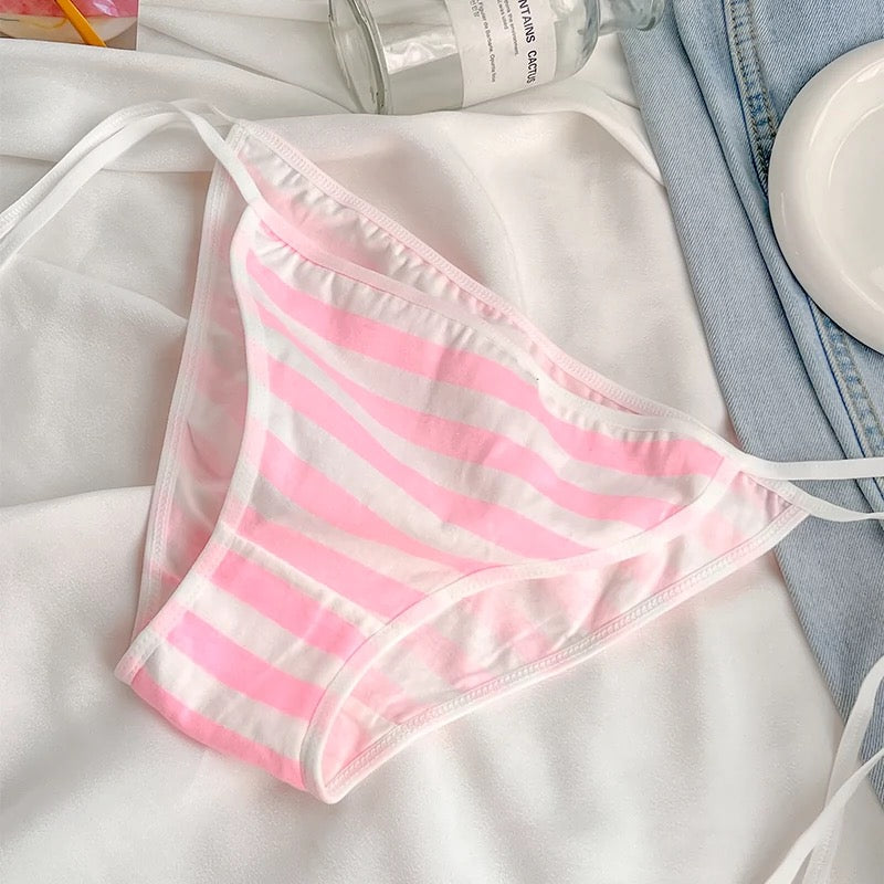 Stripe String Panties for Trans Women detail image 2