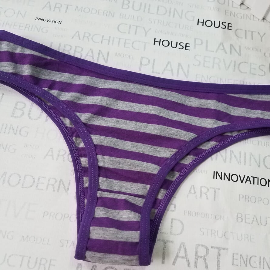 Striped Thong Panties for Trans Women detail image 4