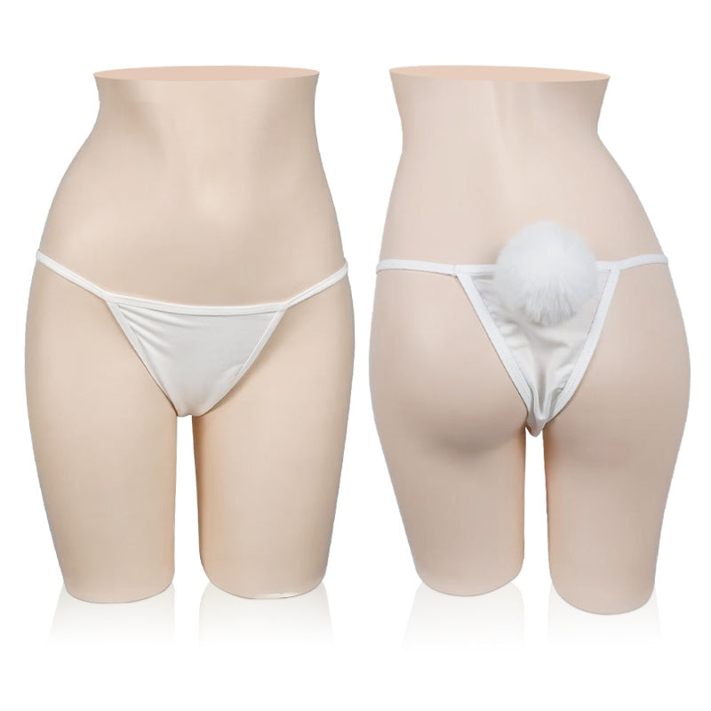 Thong with Bunny Tail for Trans Women detail image 5