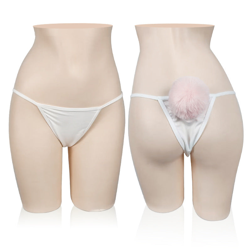 Thong with Bunny Tail for Trans Women detail image 6